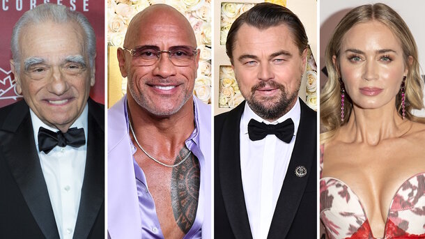 Global Look Press — Martin Scorsese, Dwayne Johnson, Leonardo DiCaprio and Emily Blunt