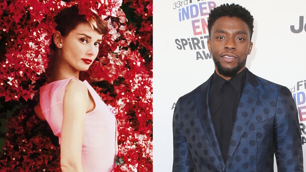 Global Look Press — Audrey Hepburn and Chadwick Boseman