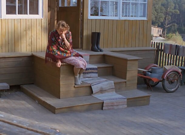 Нужный дом нашли в 5 тысячах км от реального места: где снимали «Любовь и голуби» Кадр из фильма «Любовь и голуби»
