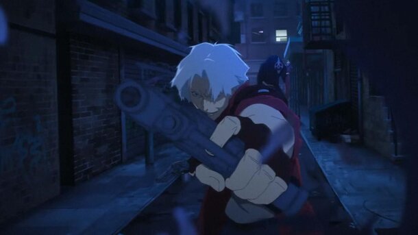 Кадр из аниме Devil May Cry
