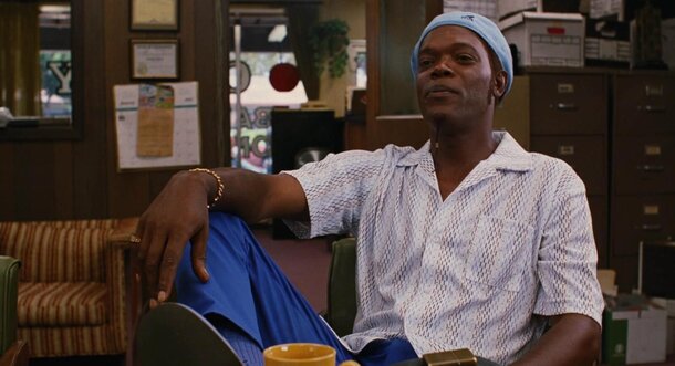 When Samuel L. Jackson will Retire? — Well, That’s Between Him and One Very Important Woman still from Jackie Brown