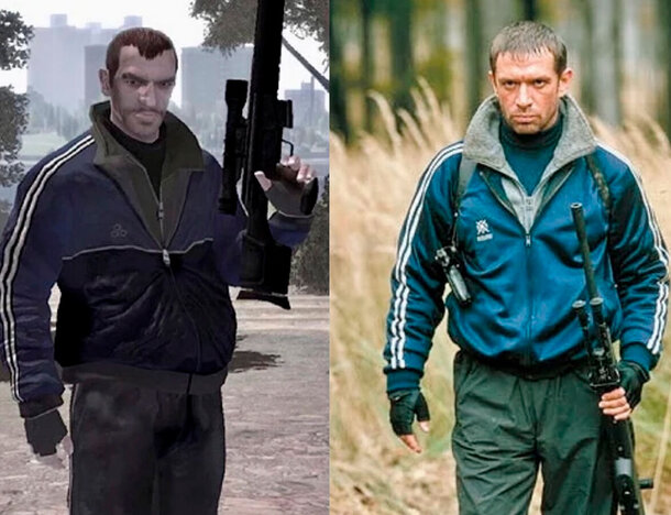 «Никто ничего не говорил»: создатели культовой игры GTA IV «украли» образ Владимира Машкова Нико Беллик в GTA IV и Владимир Машков в фильме «В тылу врага»