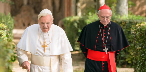 still from The Two Popes
