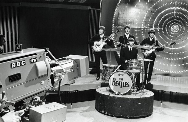 Eyes on the Legend: Barry Keoghan’s Quiet Panic in Ringo Star's Living Room still from The Beatle's live appearance on BBC Television's