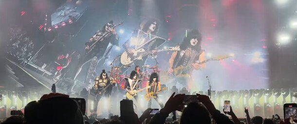 From Pop Prince to Rock God? Nick Jonas in New Biopic about Kiss Frontman Still from KISS Madison Square Garden FINAL SHOW