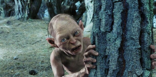 Gollum in "The Lord of the Rings"