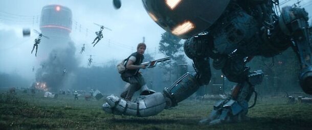 From the Directors of 'Endgame': Millie Bobby Brown Enters a Dystopian World of Robots in 'The Electric State' globallookpress.com — still from the movie 'The Electric State' (2025)