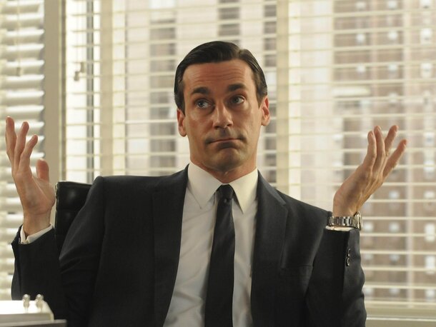 Self-destructive advertising maven Don Draper (Jon Hamm)