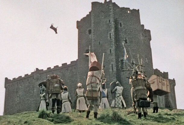 Still from the movie 'Monty Python and the Holy Grail' (1975)