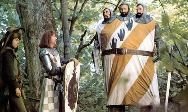Still from the movie 'Monty Python and the Holy Grail' (1975)