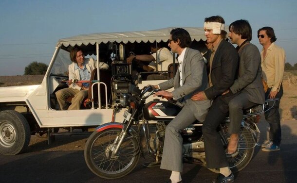 All Aboard 'The Darjeeling Limited' — Family Ties, Indian Skies, and Wes Anderson’s Touch Still from the film 'The Darjeeling Limited'