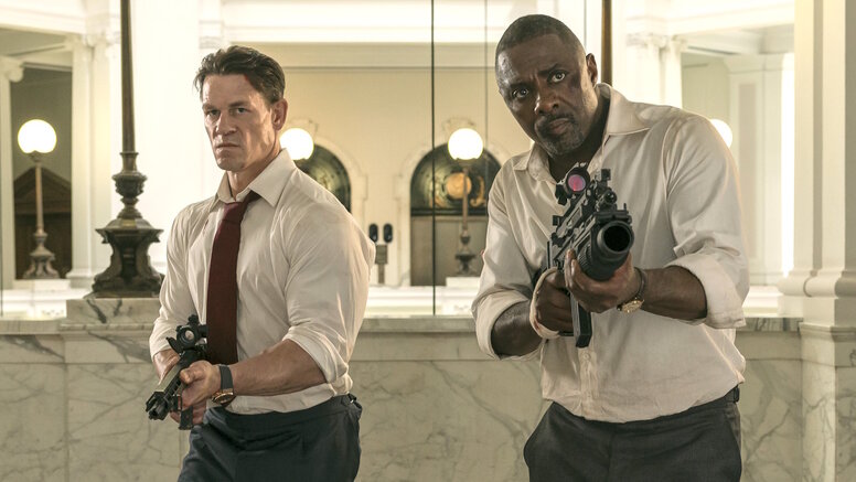 'Heads of State': Cena and Elba Unite Against a Ruthless Adversary Still from the movie 'Heads of State' (2025)