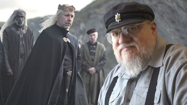 Global Look Press — George R.R. Martin and still from the series 'House of the Dragon' (2022)