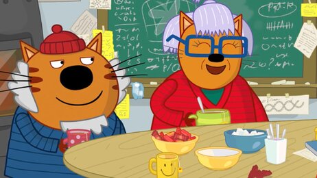 Кадр из сериала «Три кота»