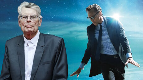 What to Expect from 'The Life of Chuck': Star-Studded Cast and Stephen King’s Touch Stephen King and still from the movie 'The Life of Chuck' (2024)