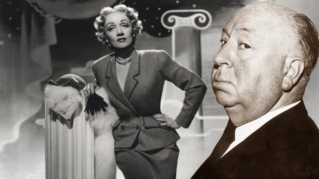 Even Geniuses Make Mistakes, But In Style: Alfred Hitchcock Only Acknowledged One Film as a Failure in His Entire Career Alfred Hitchcock and still from the movie 'Stage fright' (1950)