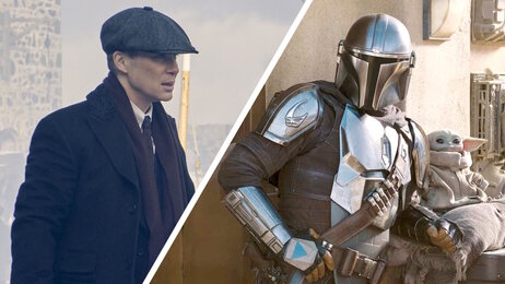 Stills from the series 'Peaky Blinders' (2013) and 'The Mandalorian' (2019)