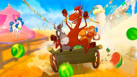 Кадр из фильма «Конь Юлий и большие скачки»