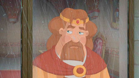 Кадр из мультфильма «Три богатыря и Морской царь»