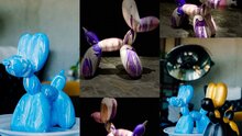 Роспись собачки Ballon Dog в ресторане «Большая Кухня»