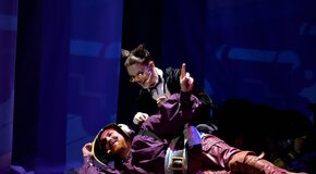 Голубой щенок