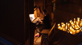 Магия свечей. Орган при свечах. Рождественское барокко