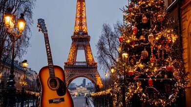 Рождество во Франции в стиле джаз