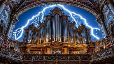 Рок-хиты на органе в соборе при свечах
