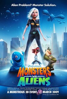 Poster of Monsters vs. Aliens