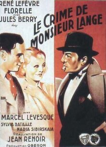 Poster of The Crime of Monsieur Lange