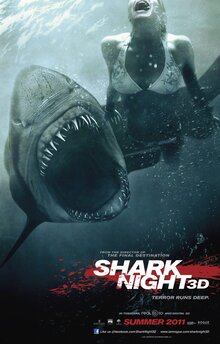 Постер фильма Челюсти 3D