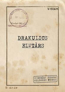 Drakulics Elvtárs