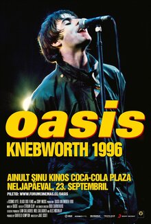 Poster of Oasis Knebworth 1996