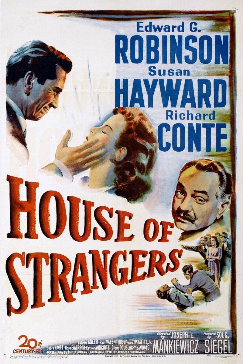 House of Strangers, 1949 Movie Posters at Kinoafisha