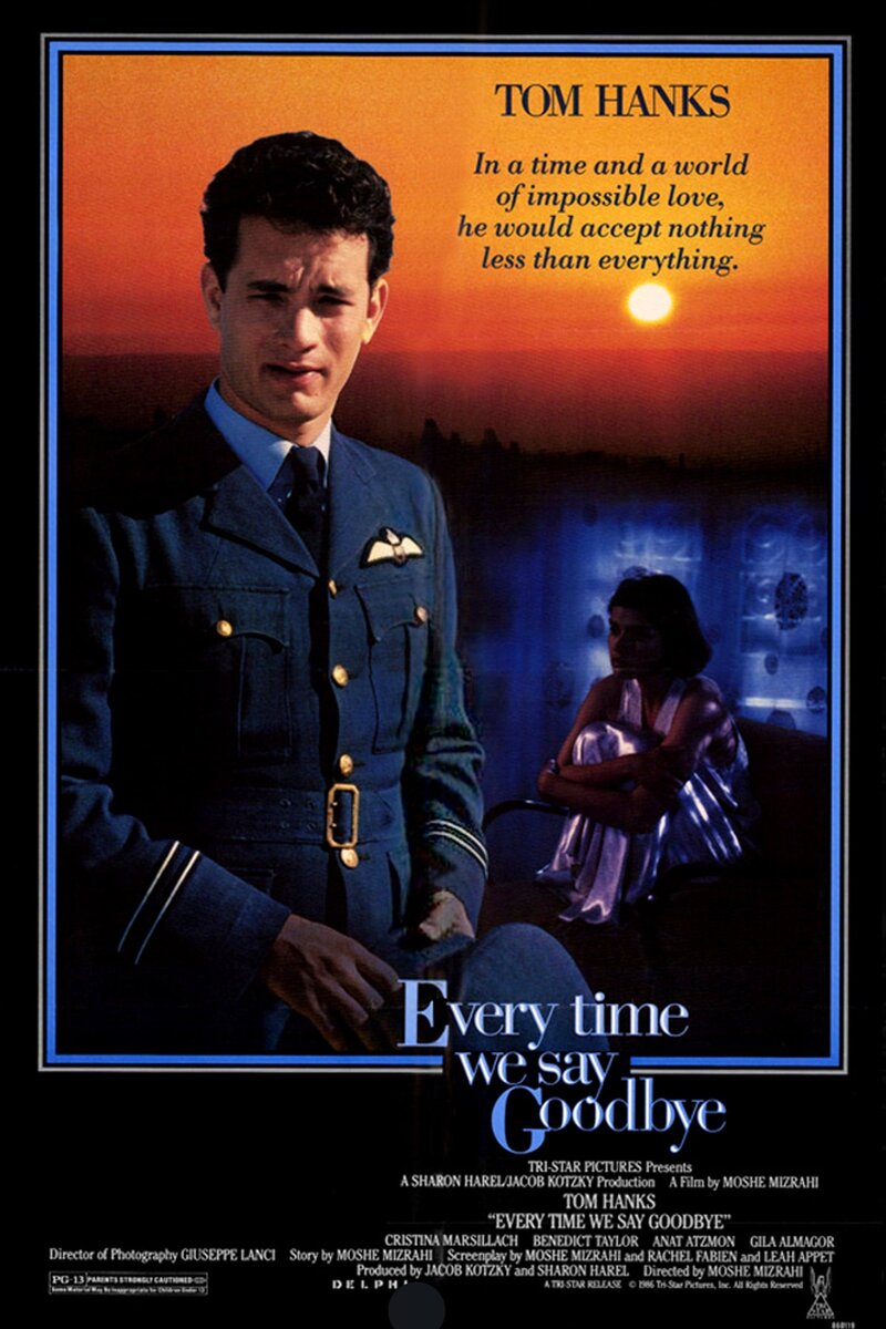 Every Time We Say Goodbye (1986) - poster 1