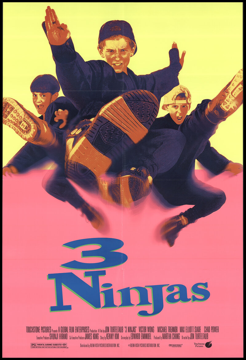 3 Ninjas (1992) - poster 2