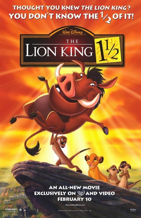 The Lion King 1½ (2004) - poster 3