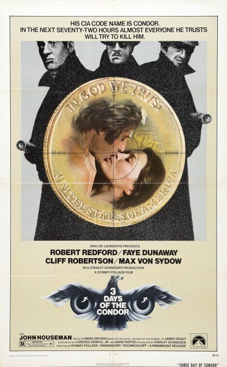 Three Days of the Condor (1975) - poster 2