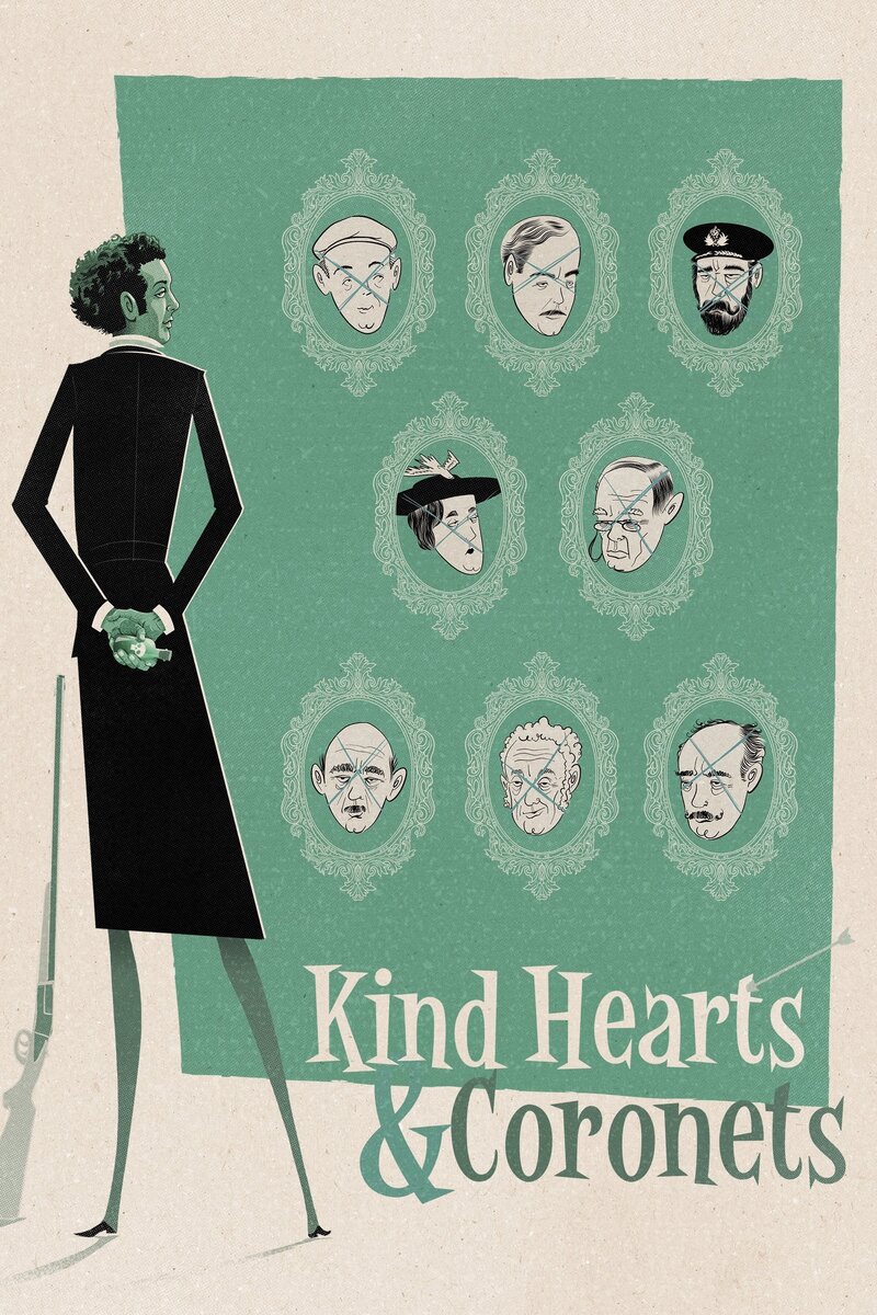 Kind Hearts and Coronets (1949) - poster 1