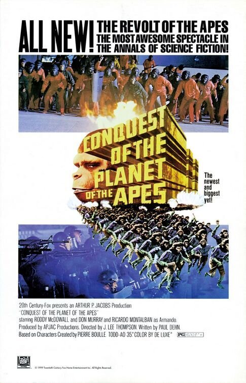 Завоевание планеты обезьян (1972) - постер 1