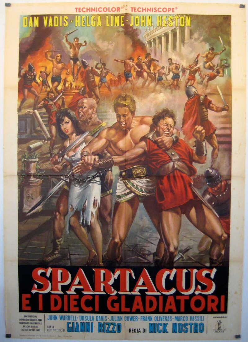 Spartacus and the Ten Gladiators (1964) - poster 1