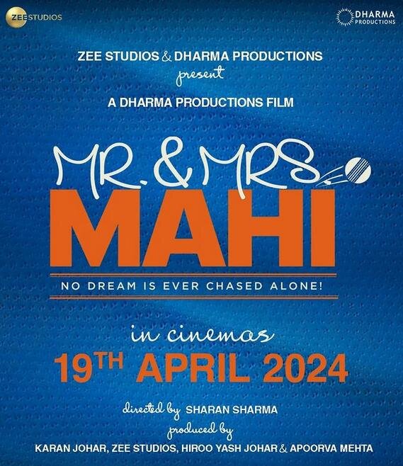 Mr. & Mrs. Mahi (2024) - poster 2