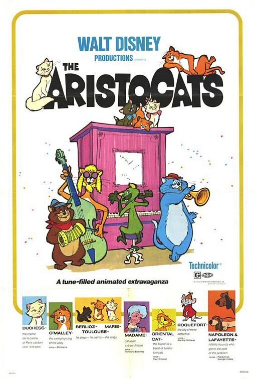 Коты-аристократы (1970) - постер 2