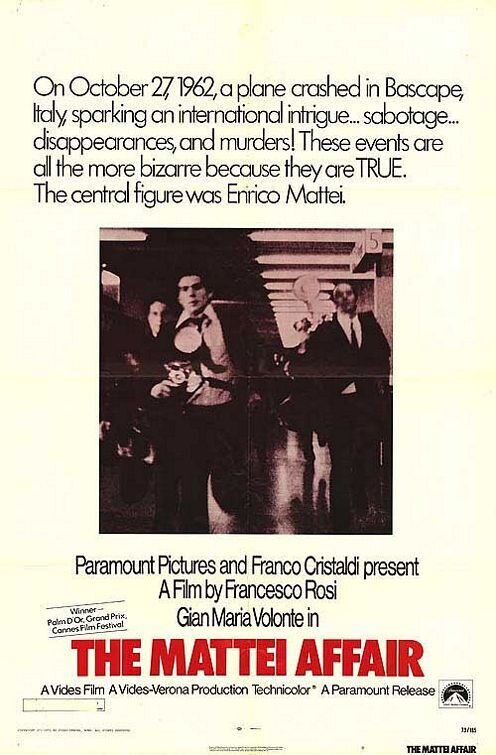 The Mattei Affair (1972) - poster 1