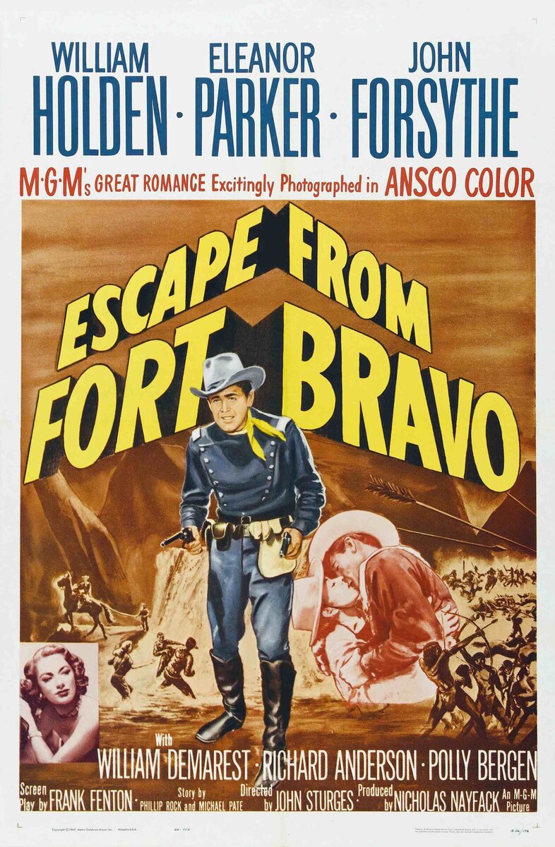Escape from Fort Bravo (1953) - poster 2