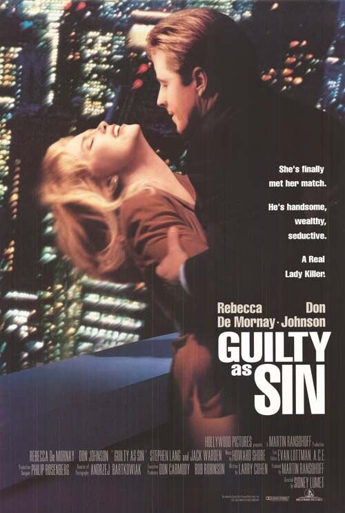 Guilty as Sin (1993) - poster 2