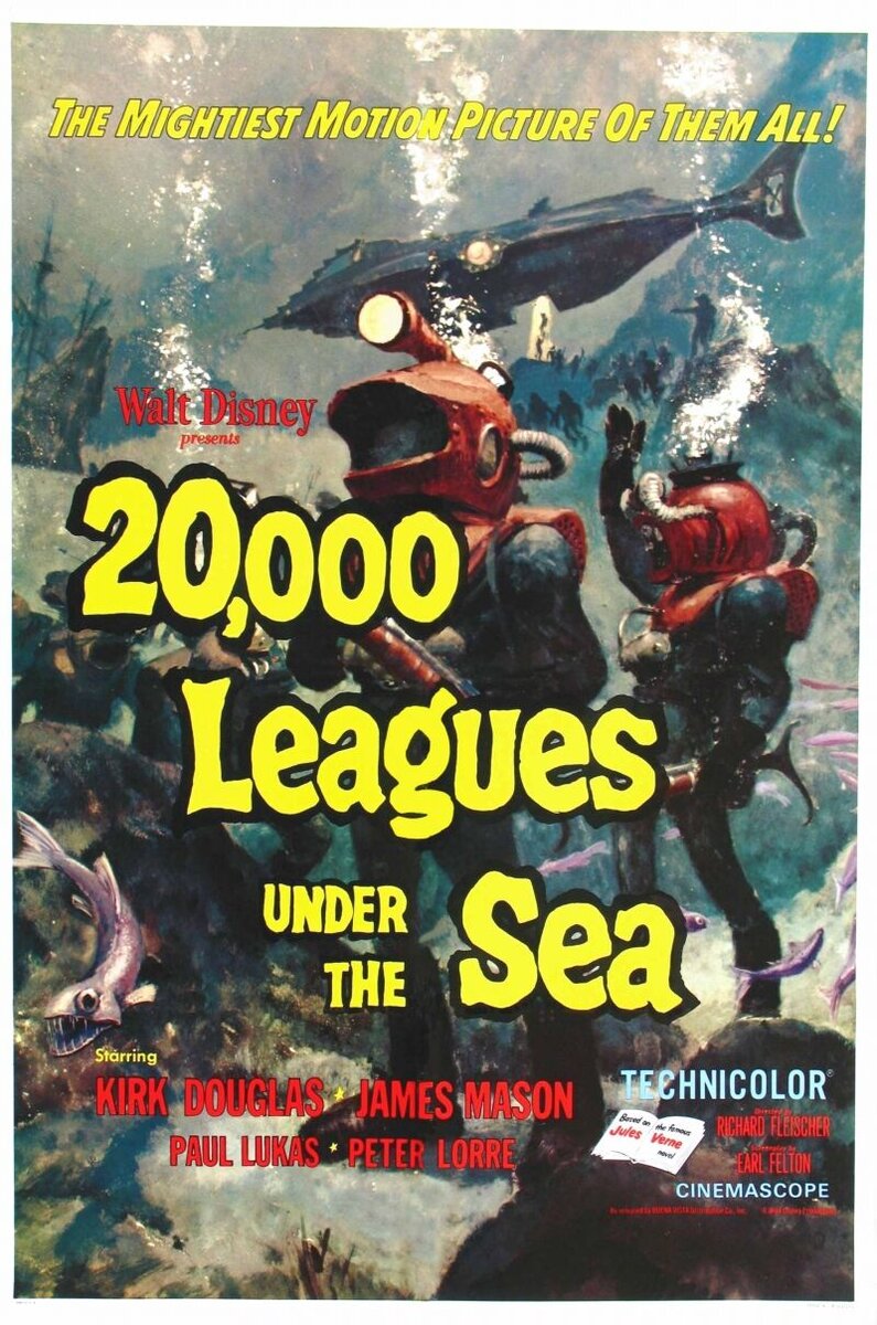 20,000 Leagues Under the Sea (1954) - poster 2