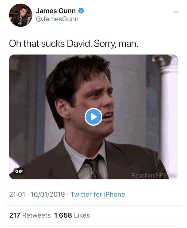 Джеймс Ганн вернулся в Twitter через полгода после скандала