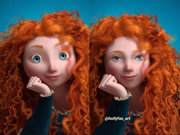 В сети показали, как могли бы выглядеть «реалистичные» принцессы Disney