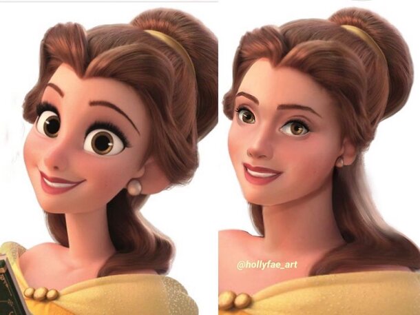 В сети показали, как могли бы выглядеть «реалистичные» принцессы Disney
